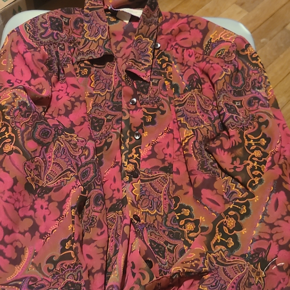 Paisley Print Women's Blouse